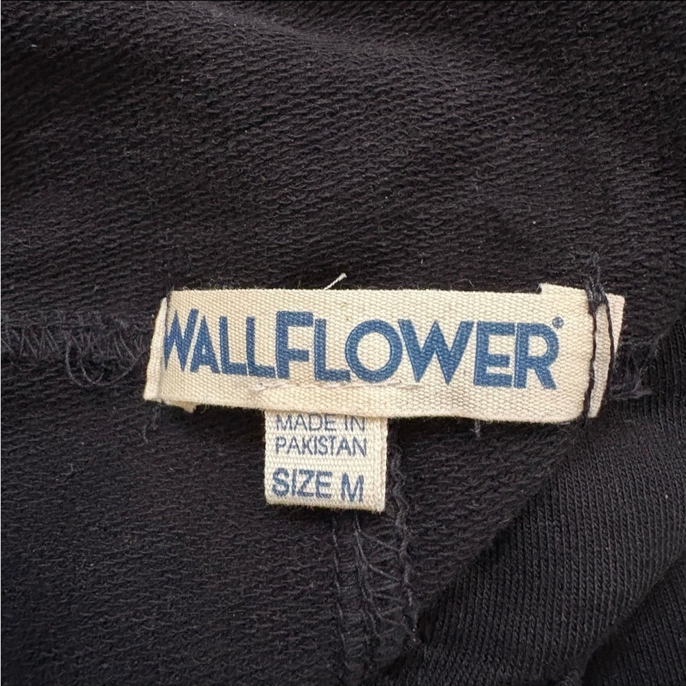 Wallflower black Cotton Jumpsuit Overalls drawstring waist M - Picture 10 of 11